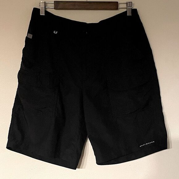 Mens Columbia Black Omni-Shade, Performance Fishing Gear Shorts. 36W/10L. - Picture 1 of 7